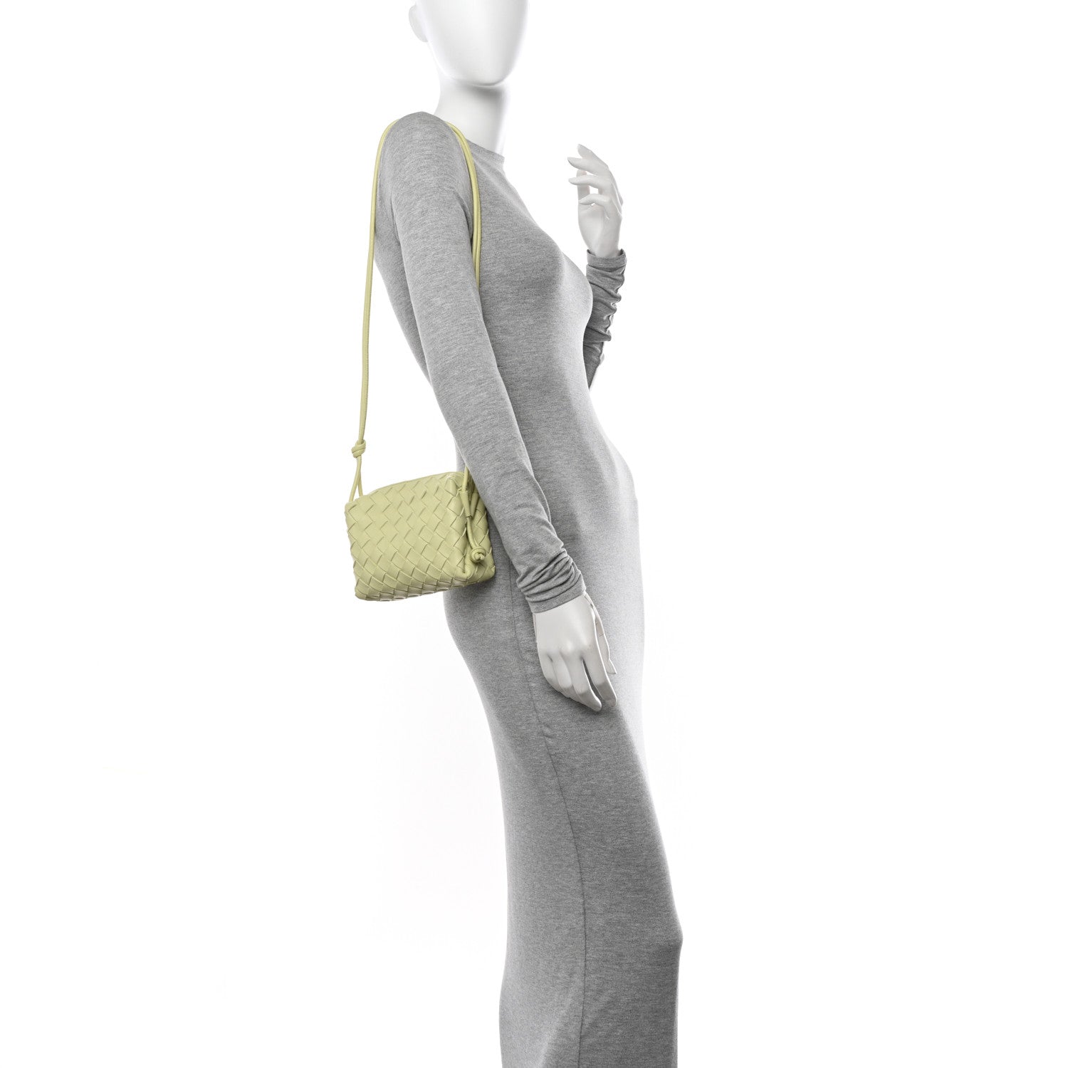 Bottega Veneta Nappa Intrecciato Mini Loop Camera Bag Lemon Washed 2 of 9