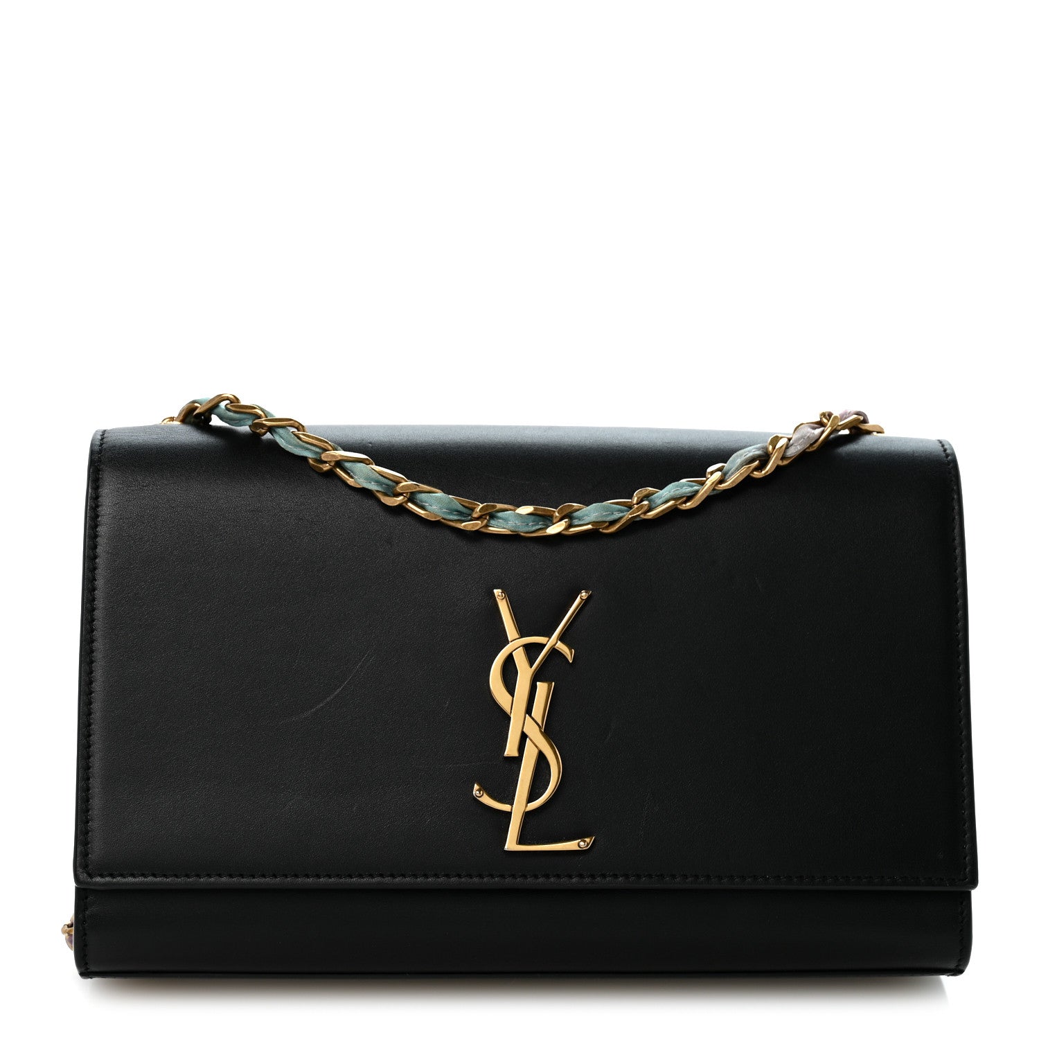 Saint Laurent Smooth Calfskin Medium Classic Monogram Kate Satchel Black 1 of 11