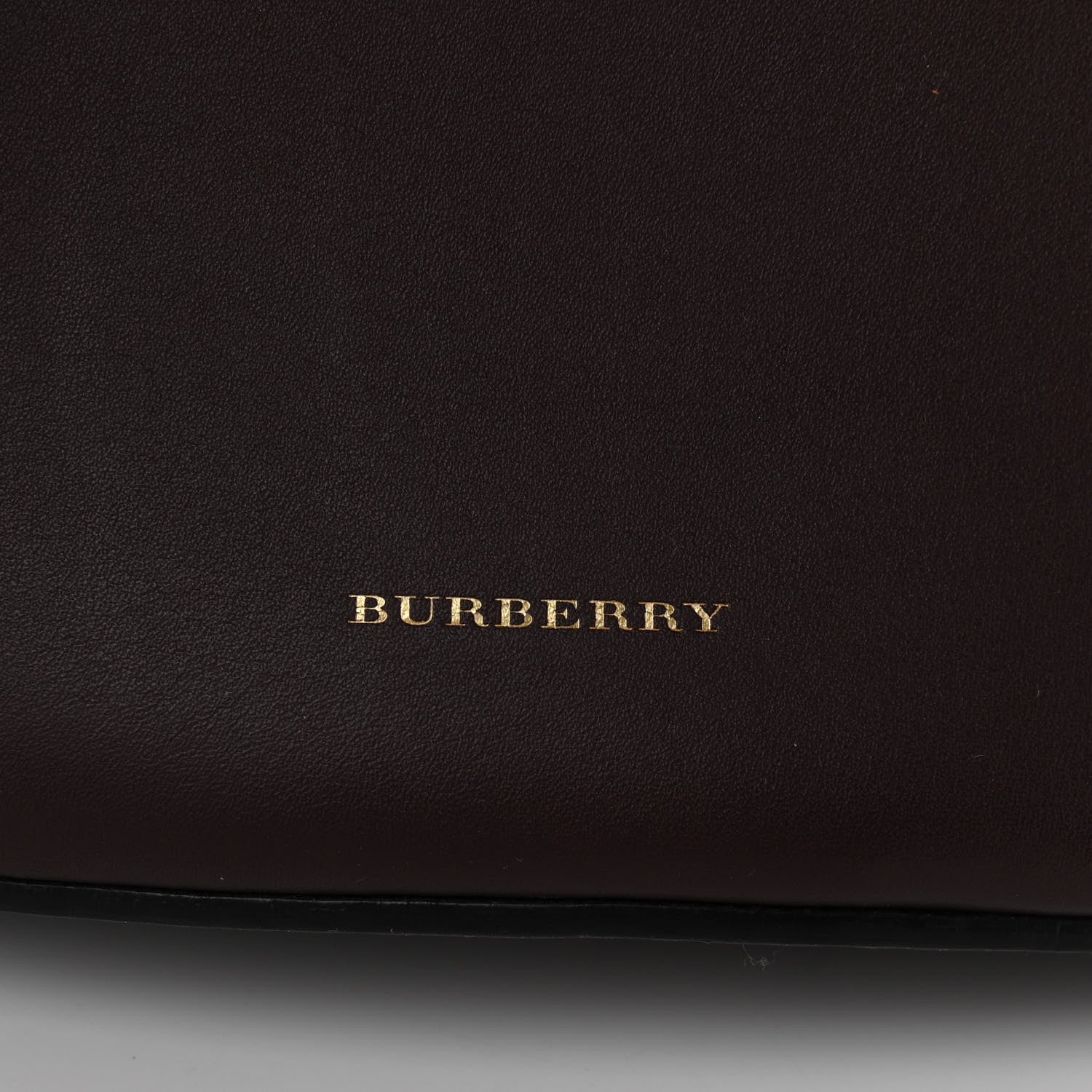 Burberry Supple Calfskin Medium Bucket Bag Burgundy 7 of 10