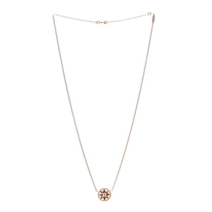 Christian Dior 18K Rose Gold Diamond Pink Opal Rose Des Vents Necklace 3 of 8