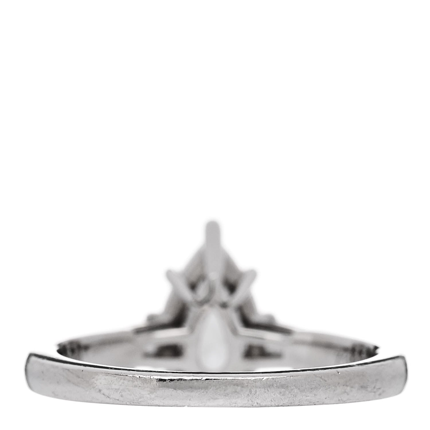 Harry Winston Platinum Diamond 1.01ct Pear Cut Tapered Baguette Classic Engagement Ring 49 5 4 of 7