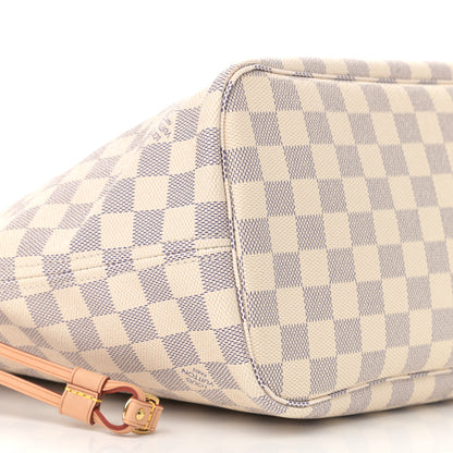 Louis Vuitton Damier Azur Neo Neverfull MM Rose Ballerine 9 of 10