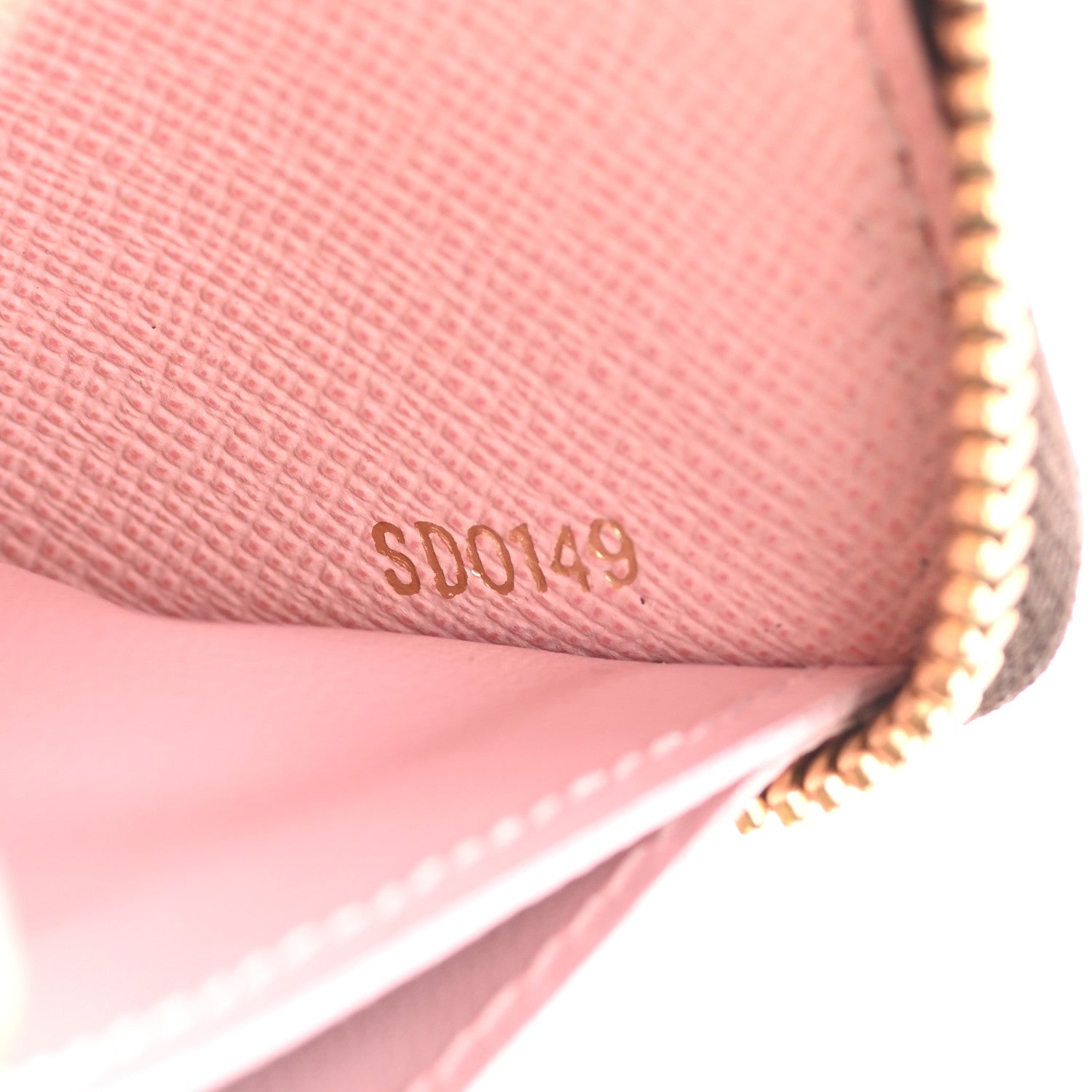 Louis Vuitton Damier Ebene Clemence Wallet Rose Ballerine 6 of 6