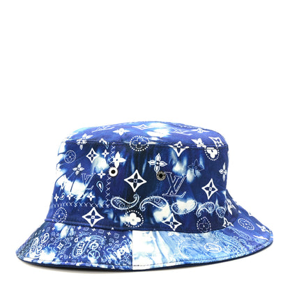 Louis Vuitton Monogram Bandana Bucket Hat Blue 5 of 10