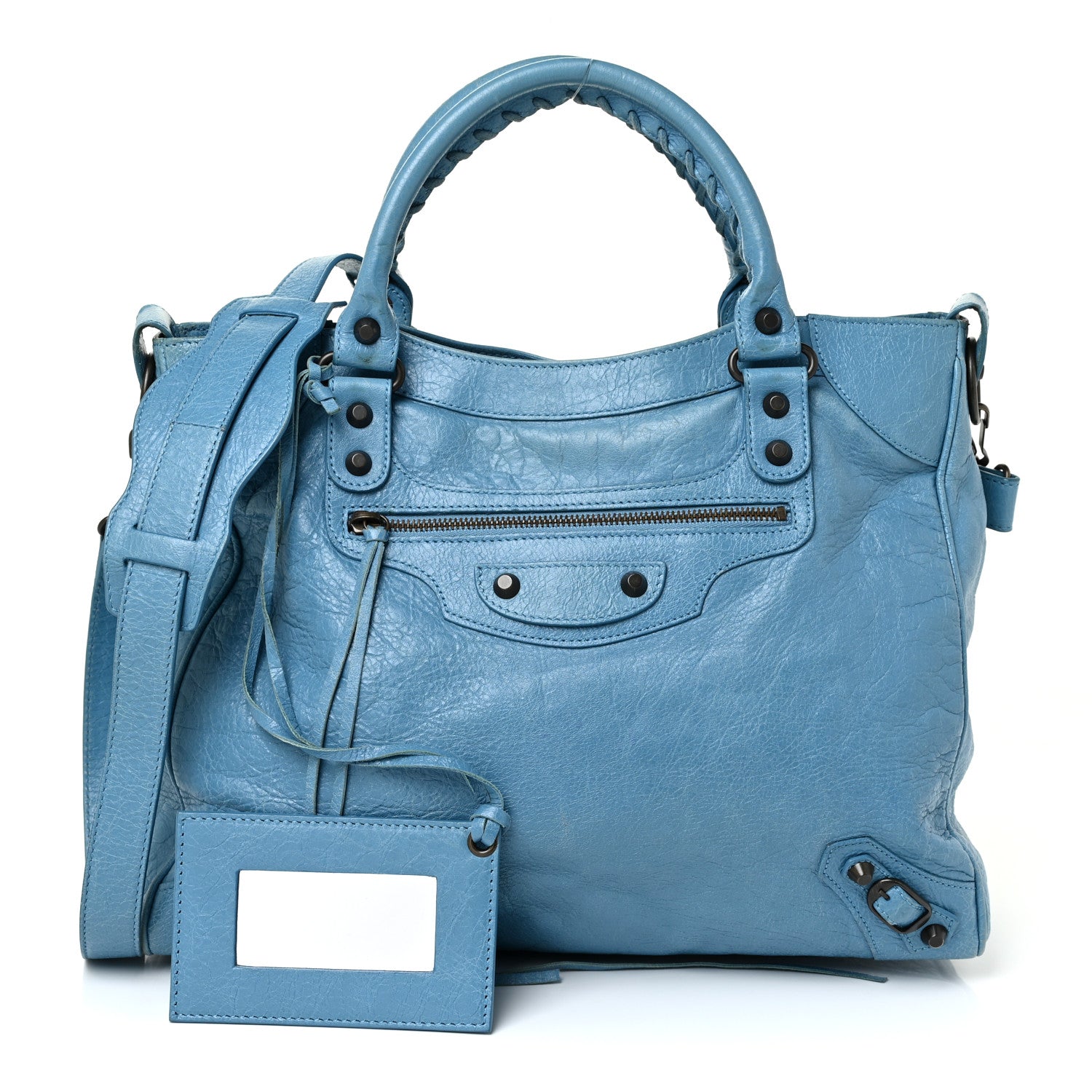 Balenciaga Agneau Classic Hardware Velo Bleu Indigo 1 of 17