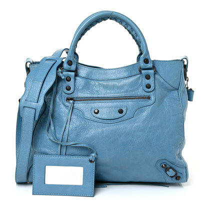 Balenciaga Agneau Classic Hardware Velo Bleu Indigo 1 of 17