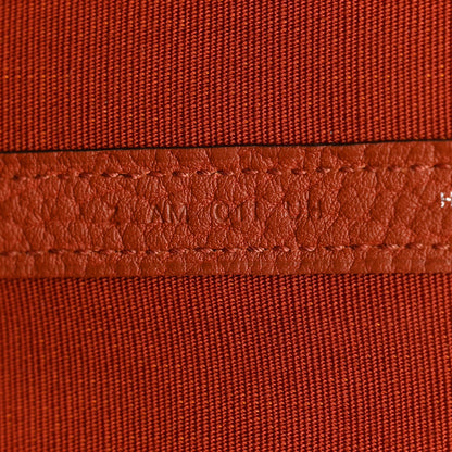 Hermes Toile Epsom Verso Garden Party 36 MM Jaune Citron Cuivre 7 of 10