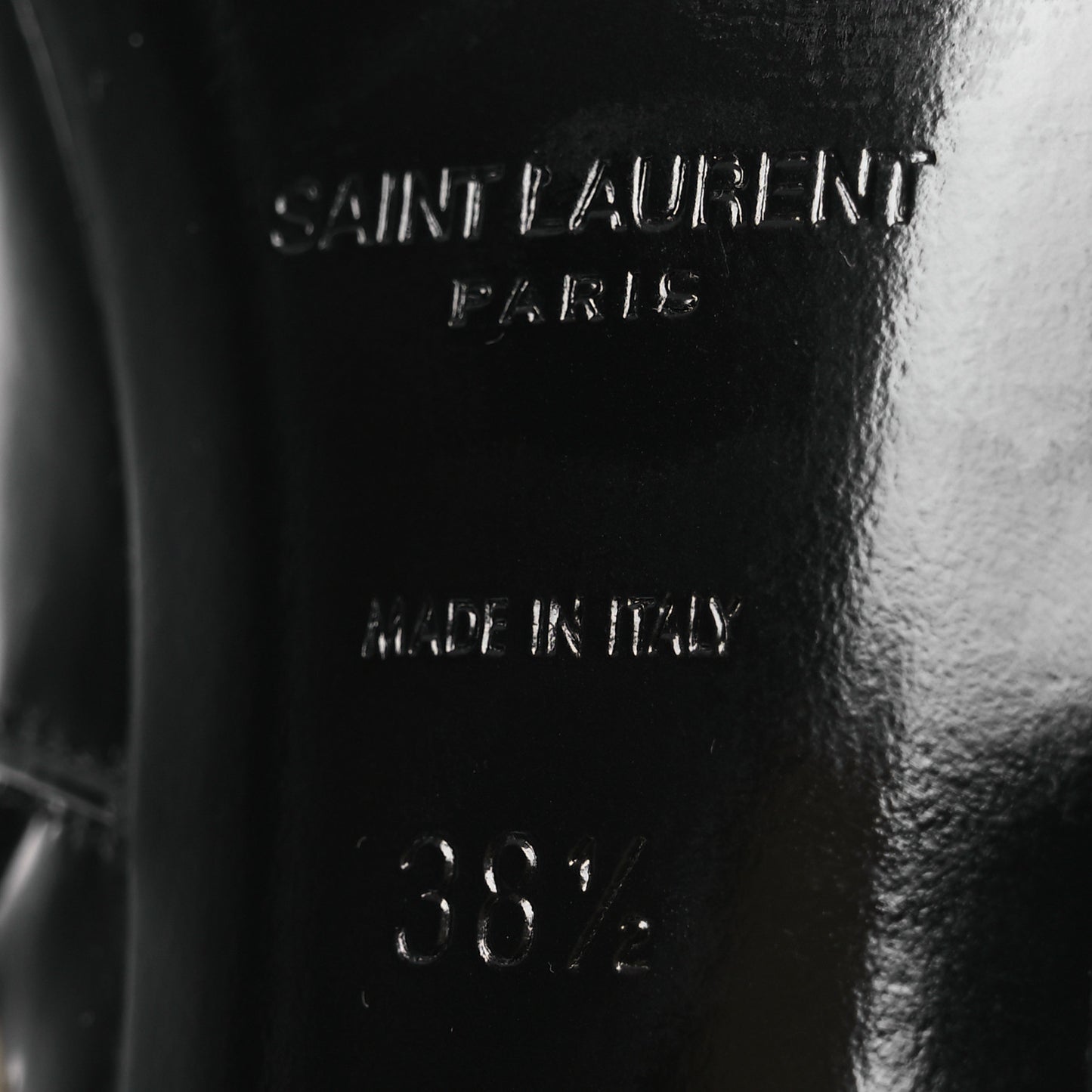 Vitello Marilyn Auteuil 105 Knee High Zip Boots 38.5 Black