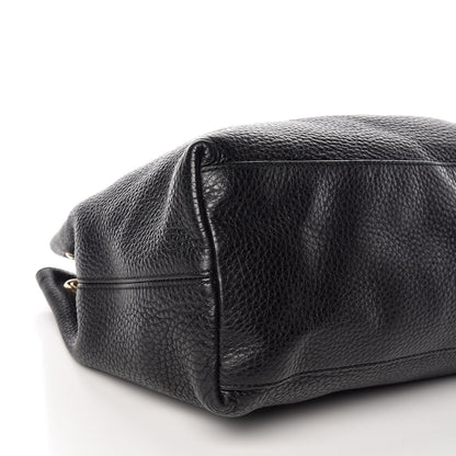 Gucci Pebbled Calfskin Medium Soho Chain Shoulder Bag Black 5 of 10