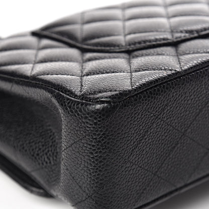 Chanel Caviar Quilted Medium Double Flap Black 13 of 16