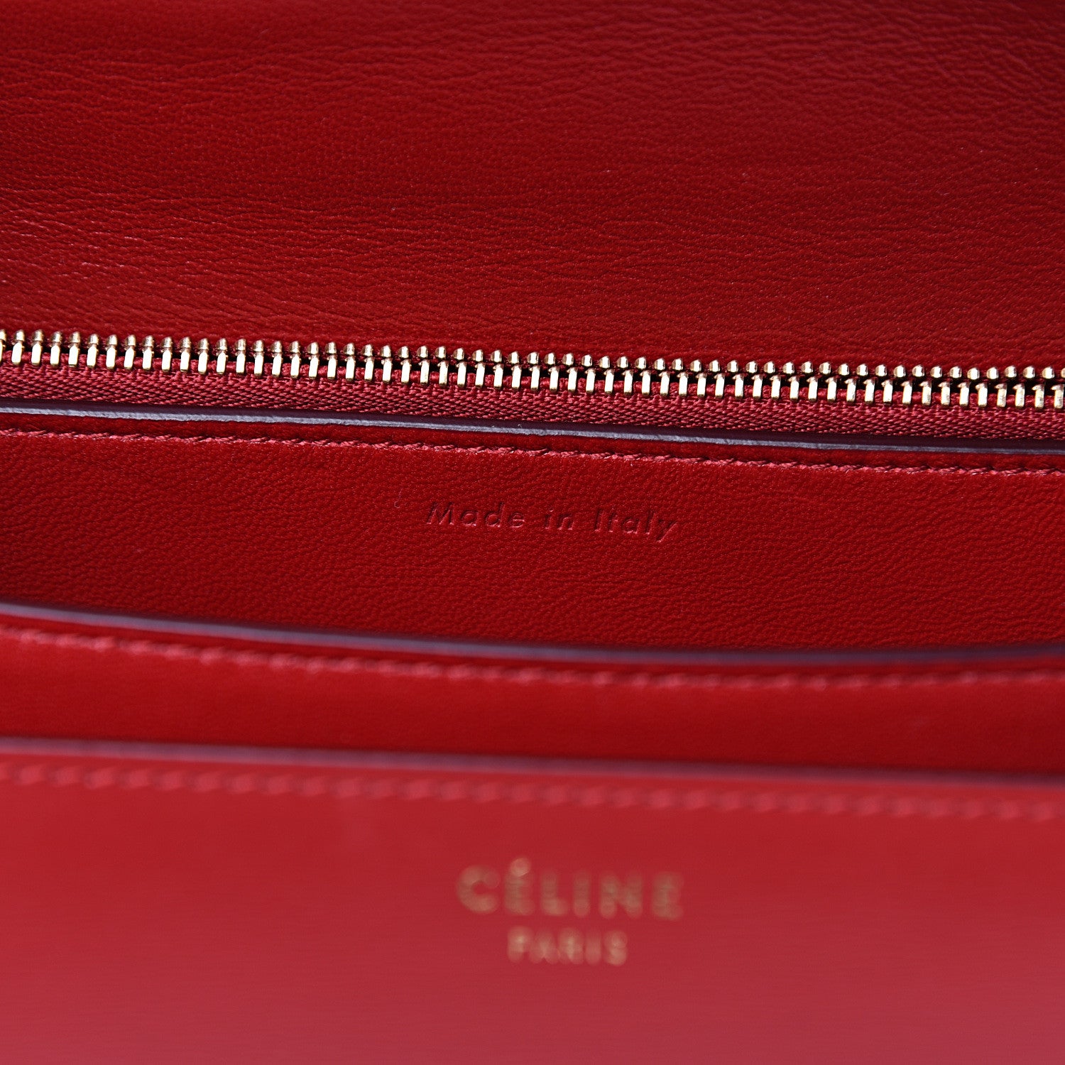 Celine Box Calfskin Medium Classic Box Flap Bag Red 6 of 11