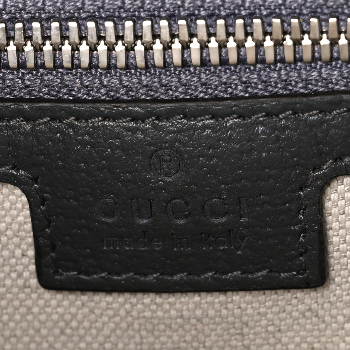 GG Supreme Monogram Textured Dollar Calfskin Ophidia Shoulder Bag Grey Black Graphite Grey