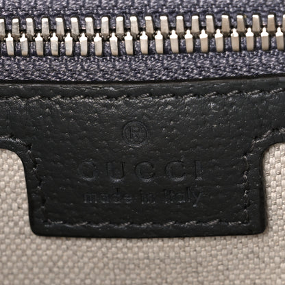 Gucci GG Supreme Monogram Textured Dollar Calfskin Ophidia Shoulder Bag Grey Black Graphite Grey 6 of 10