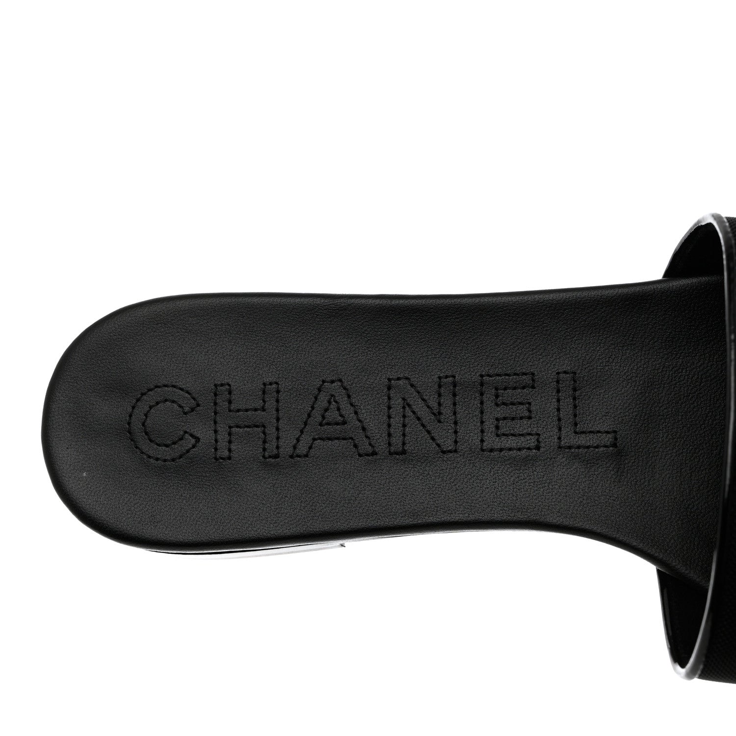 Chanel Mesh Patent Calfskin CC Mules 39.5 Black 7 of 9