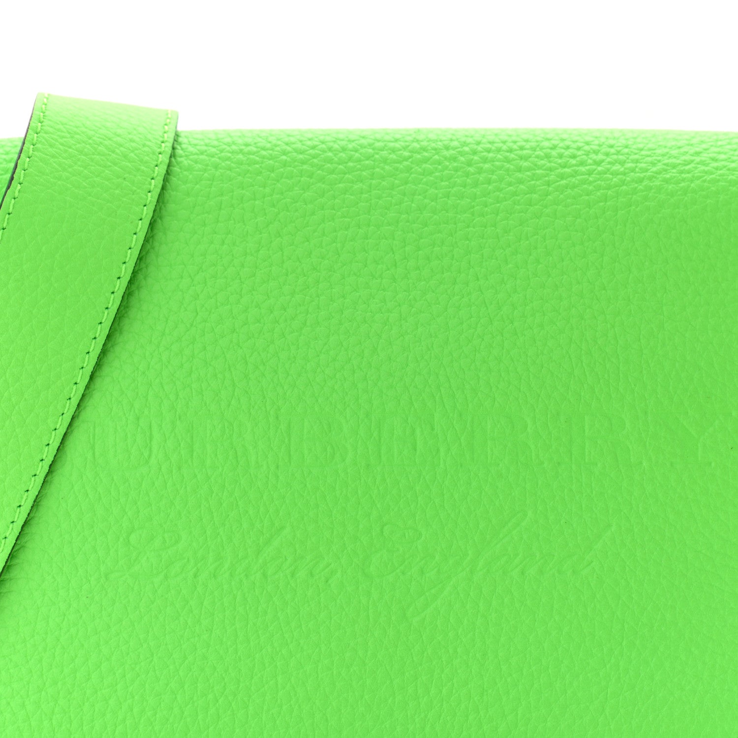 Burberry Signature Grain Burleigh Crossbody Bag Neon Green 8 of 10