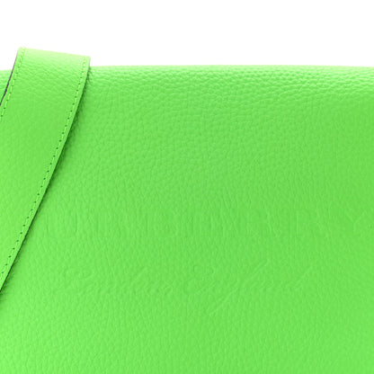 Burberry Signature Grain Burleigh Crossbody Bag Neon Green 8 of 10