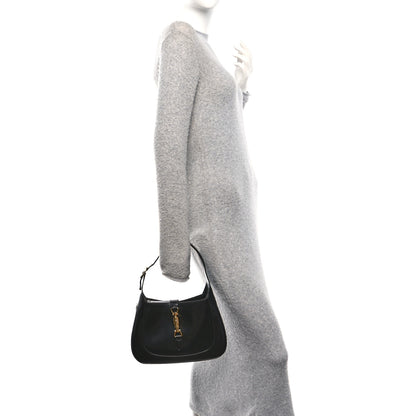 Gucci Boarded Dyana Lux Calfskin Small Jackie 1961 Hobo Black 2 of 10