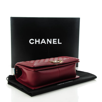 Chanel Lambskin Quilted Medium Boy Flap Red 4 of 7