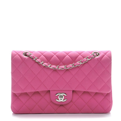 Chanel Iridescent Caviar Quilted Medium Double Flap Pink 1 of 8