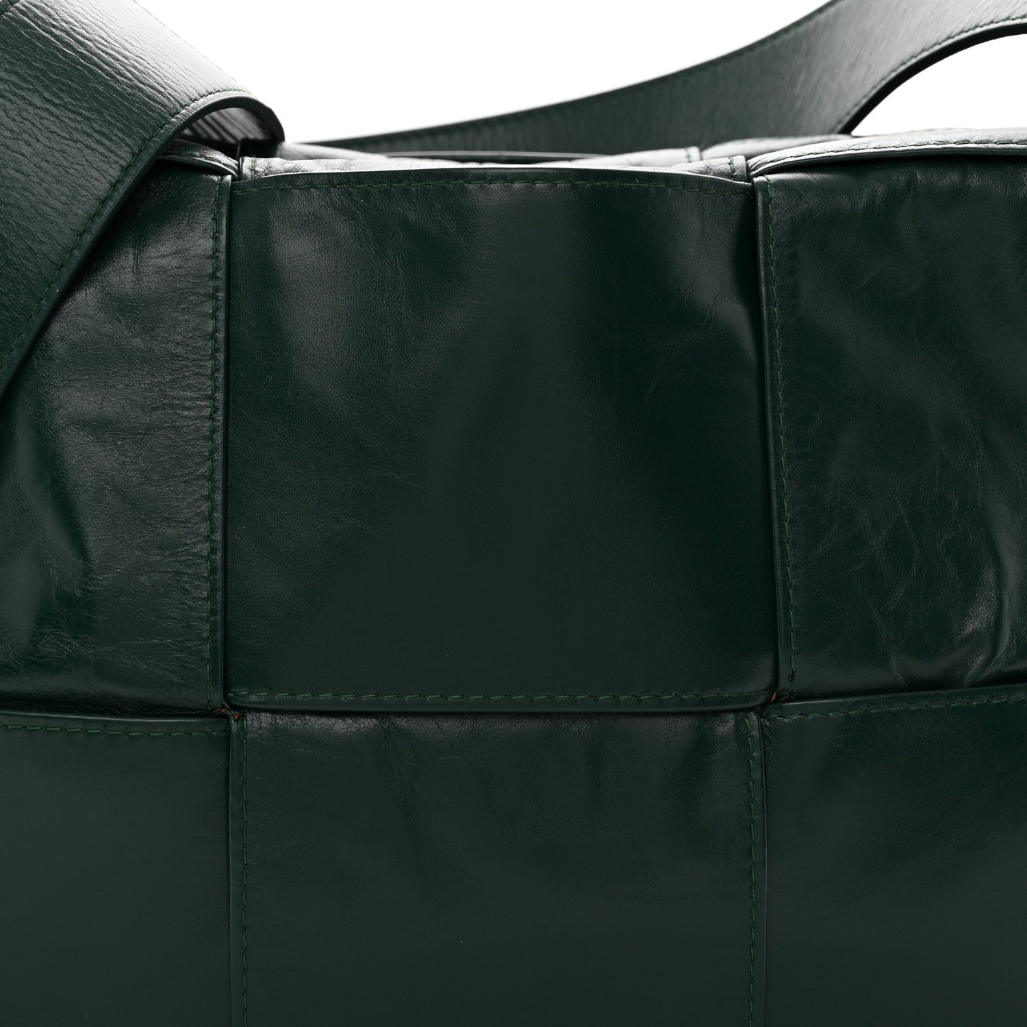 Bottega Veneta Paper Calfskin Maxi Intreccio Medium Arco Camera Bag Emerald Green 8 of 12