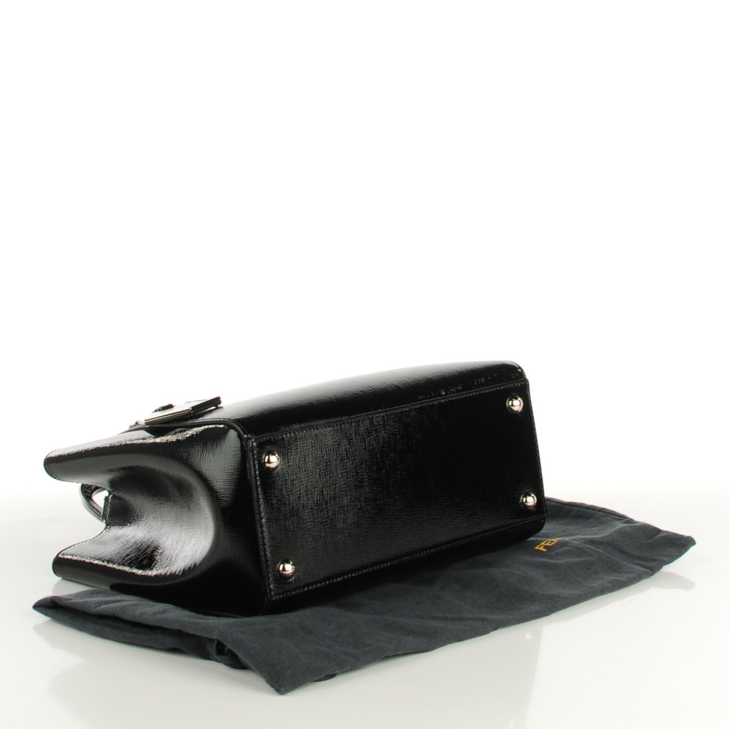Patent Vitello Elite Petite 2Jours Tote Black
