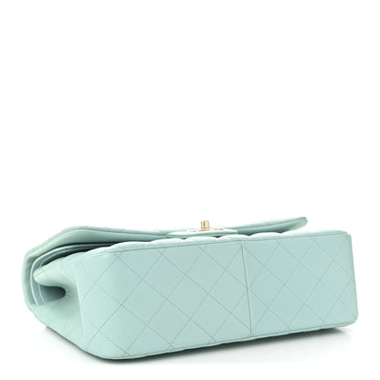 Chanel Caviar Quilted Jumbo Double Flap Light Blue 7 of 19