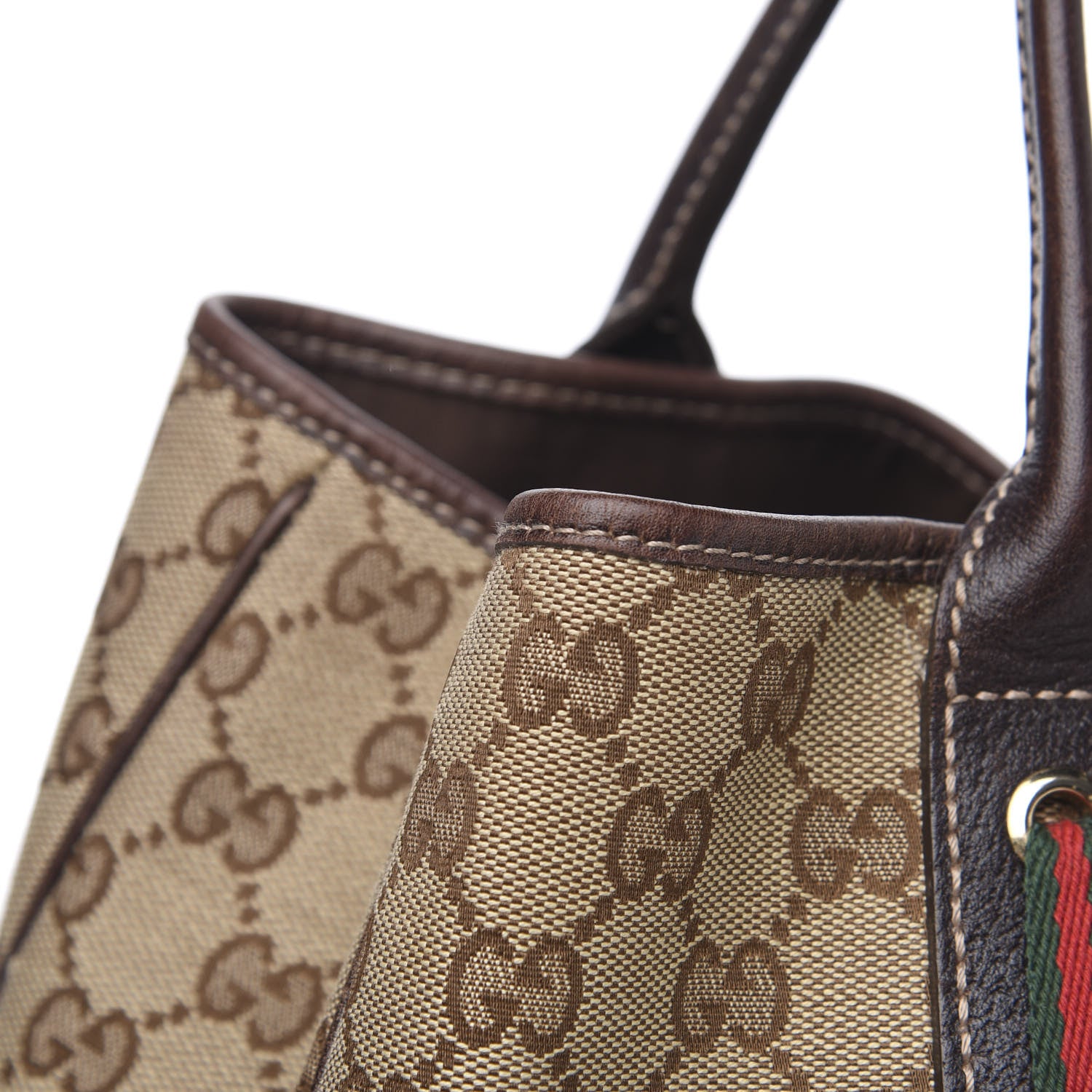Gucci Monogram Medium Princy Tote Dark Brown 12 of 14