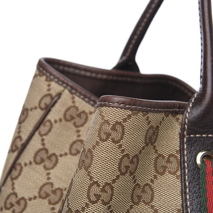 Gucci Monogram Medium Princy Tote Dark Brown 12 of 14