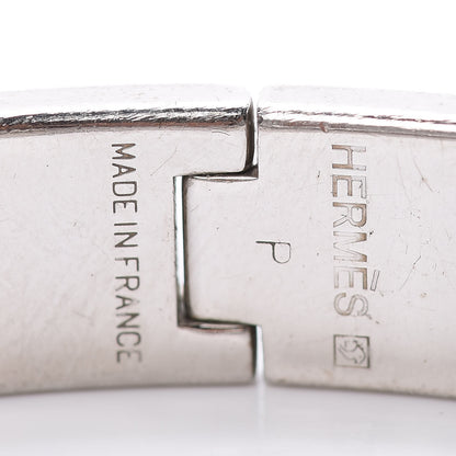 Hermes Enamel Narrow Clic Clac H Bracelet GM White 4 of 4
