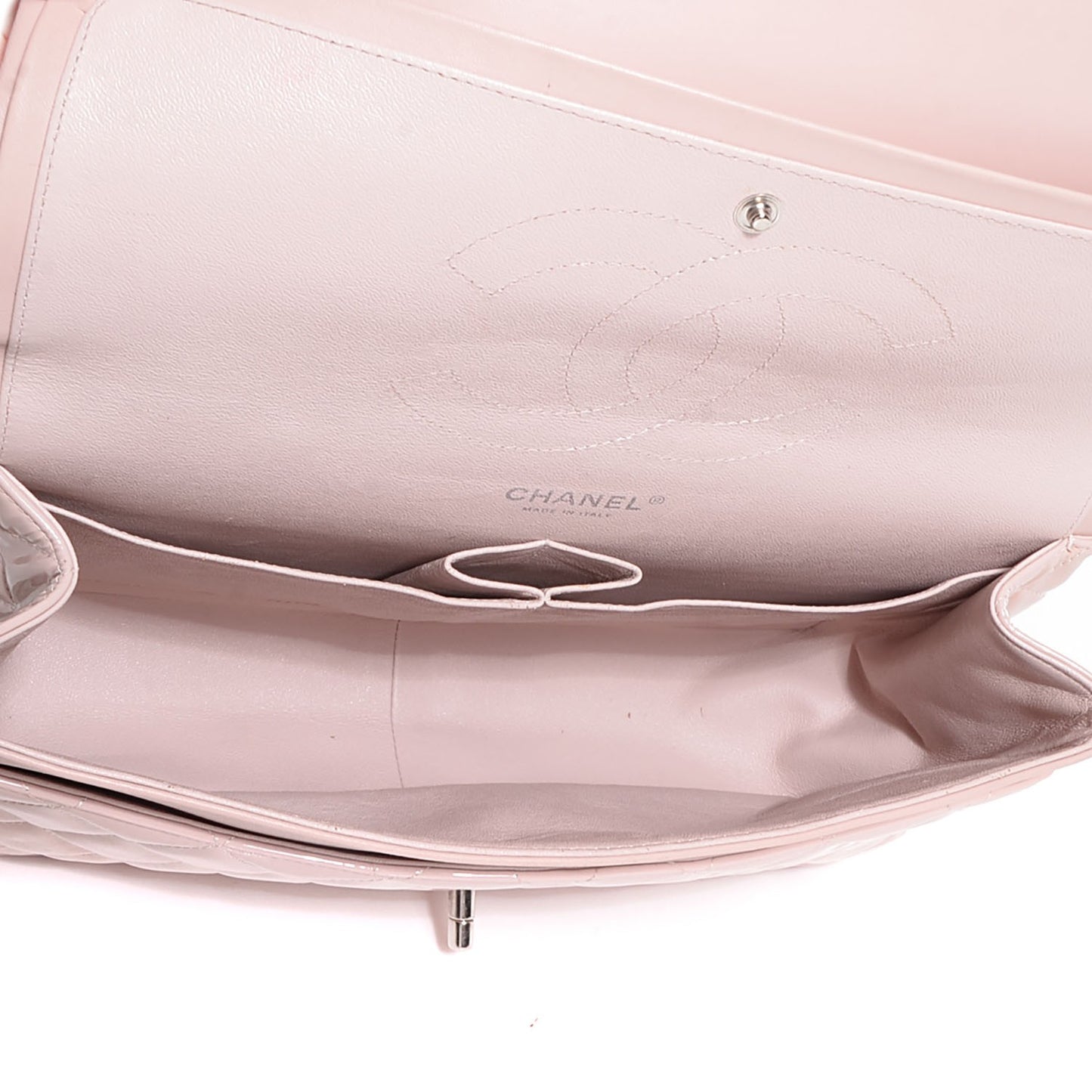 Patent Jumbo Double Flap Light Pink