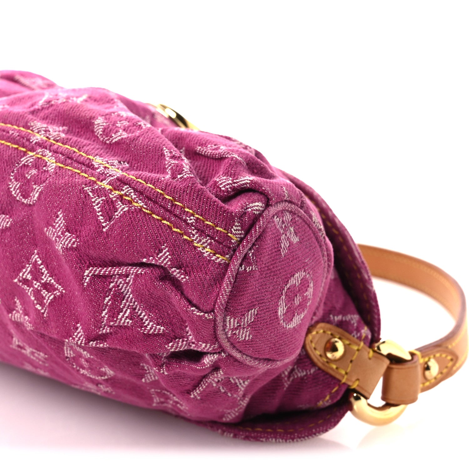 Louis Vuitton Monogram Denim Mini Pleaty Fuchsia 8 of 10