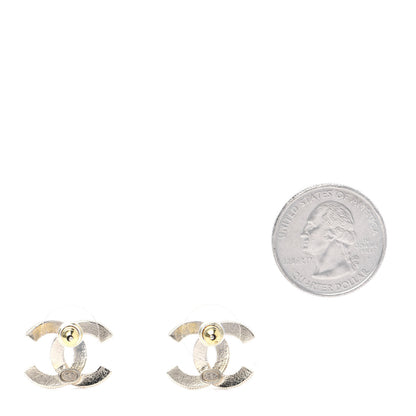 Chanel Crystal Pearl CC Earrings Gold 2 of 6