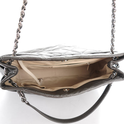 Chanel Soft Caviar Timeless Large Shopping Tote Grey 5 of 7