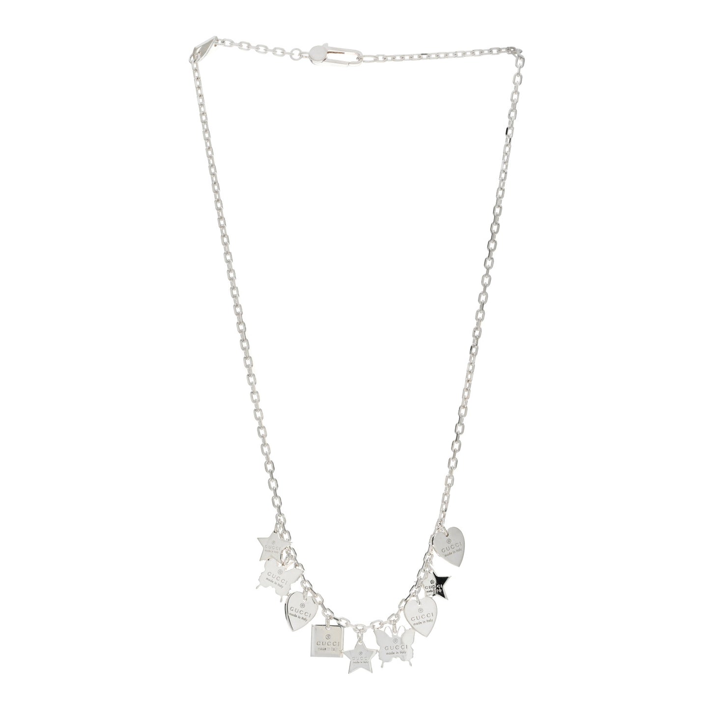 Sterling Silver Trademark Charm Necklace