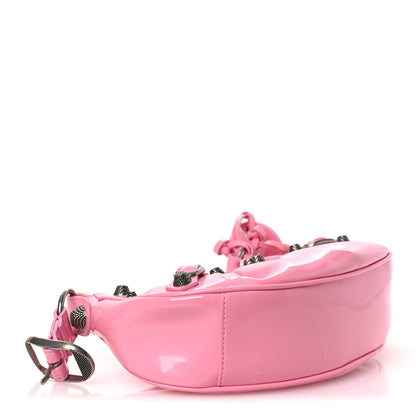 Balenciaga Patent Faux Leather Le Cagole Shoulder Bag XS Sweet Pink 5 of 14