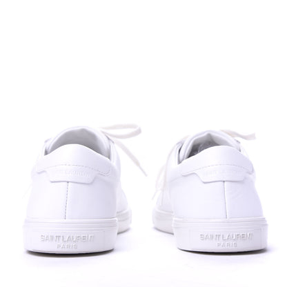 Saint Laurent Calfskin Andy Low Top Sneakers 39 Blanc Optique 6 of 9