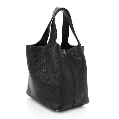 Hermes Taurillon Clemence Picotin Lock 18 PM Black 3 of 11