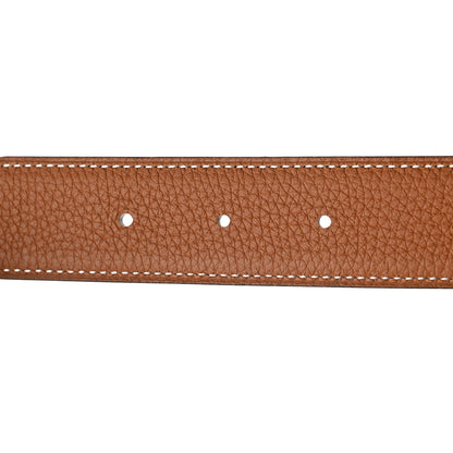 Hermes Box Togo 32mm Gamma Belt 90 36 Black Gold 5 of 7