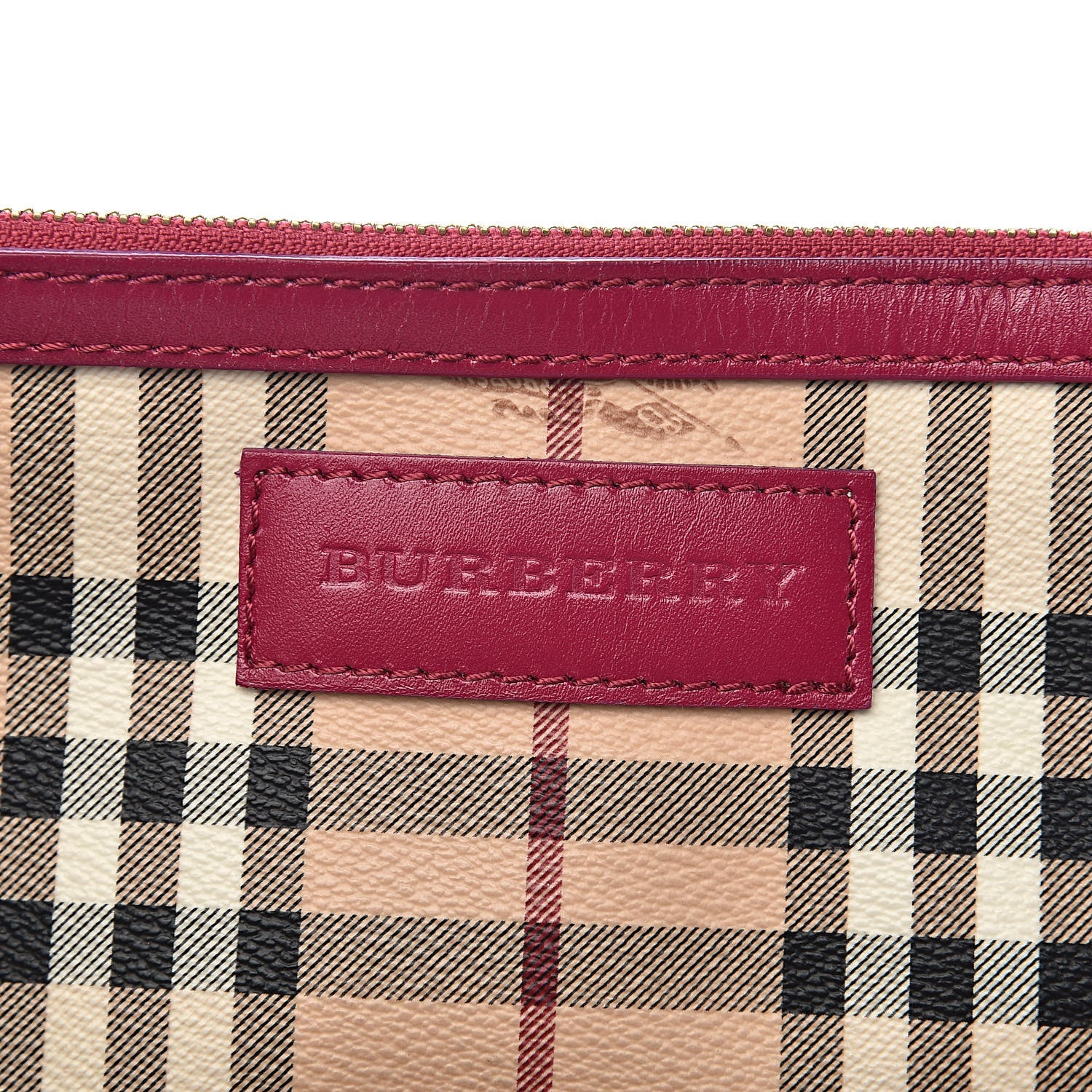 Burberry Haymarket Check Small Canterbury Tote Bright Rhubarb Pink 7 of 10