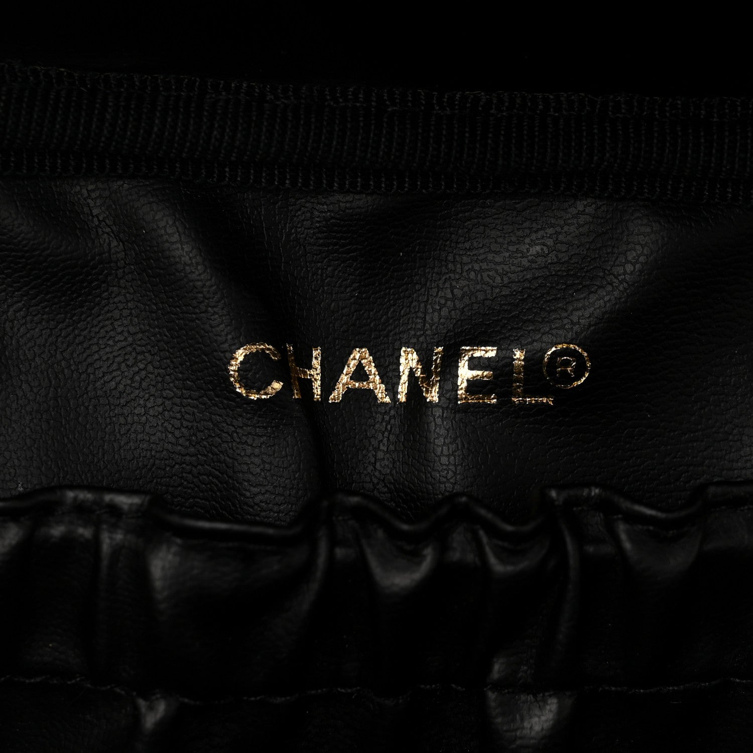 Chanel Lambskin Vanity Cosmetic Case Black 6 of 11