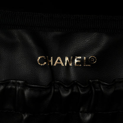 Chanel Lambskin Vanity Cosmetic Case Black 6 of 11