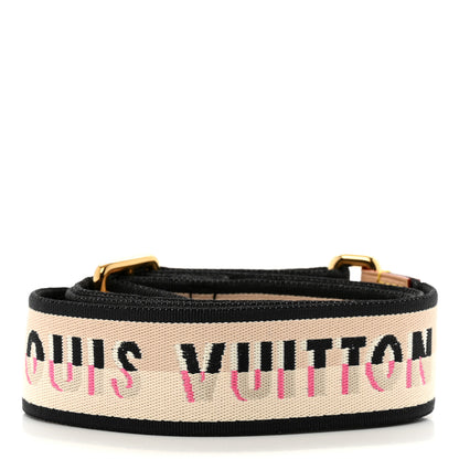 Louis Vuitton Jacquard Speedy Bandouliere 20 Shoulder Strap Black 2 of 3