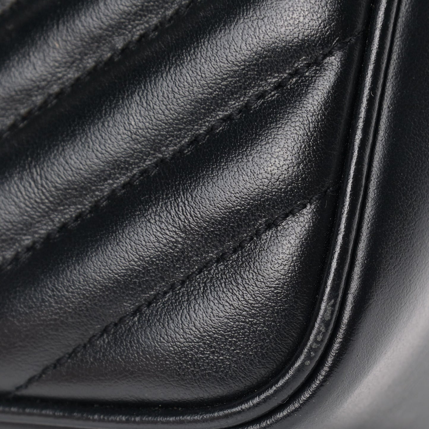 Calfskin Matelasse Monogram Lou Camera Bag Black