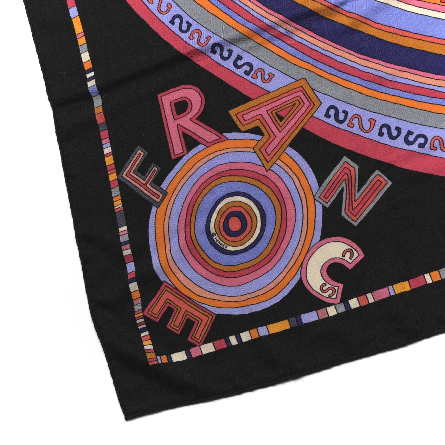 Cashmere Silk Tohu Bohu Shawl 140 Black Multicolor