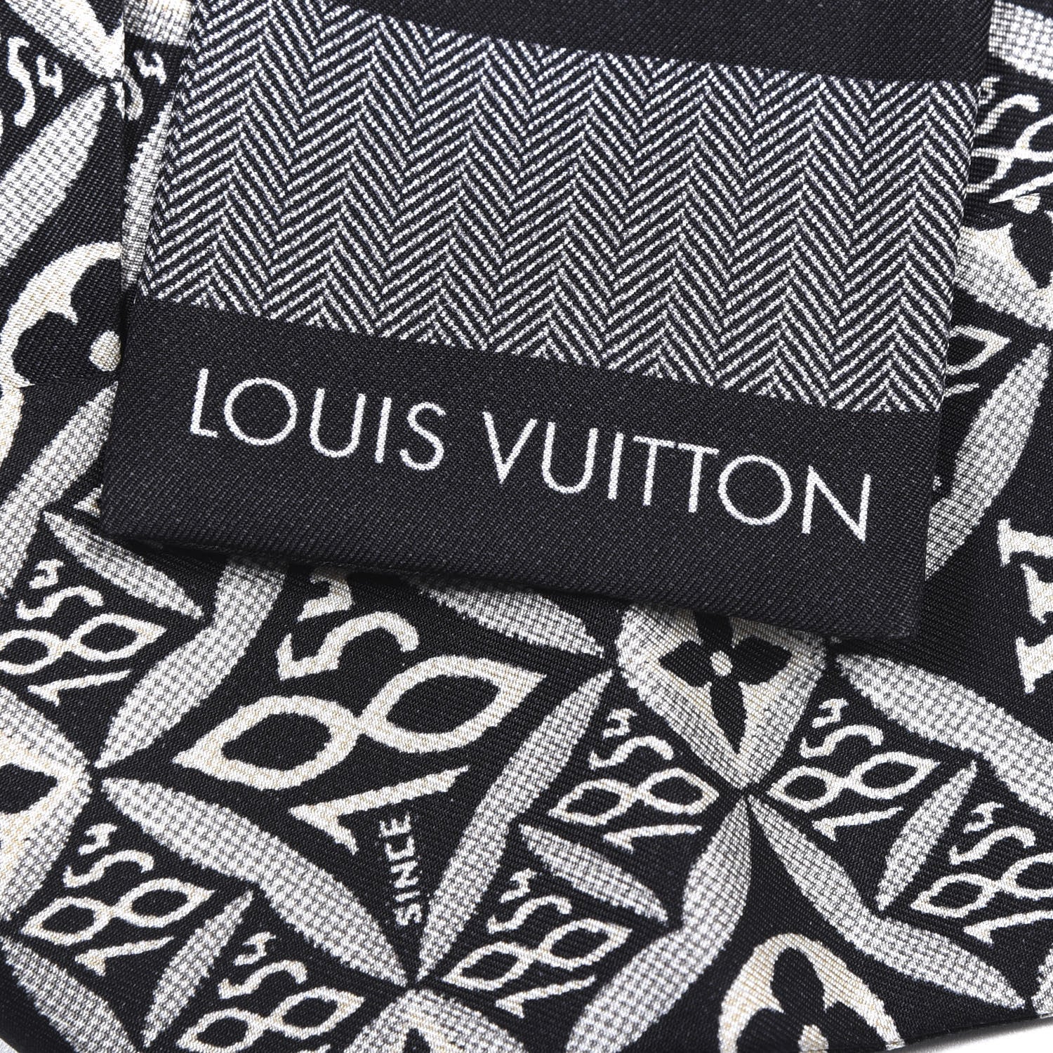 Louis Vuitton Silk Since 1854 Bandeau Black 2 of 4