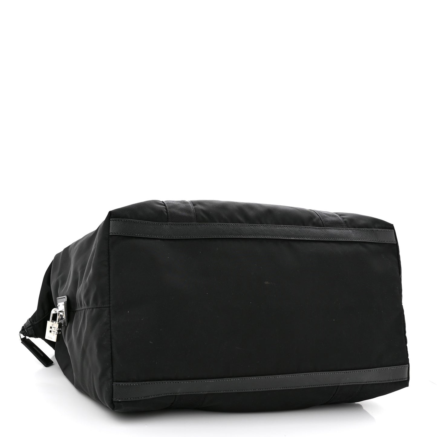 Tessuto Nylon Saffiano Carry On Travel Bag Black