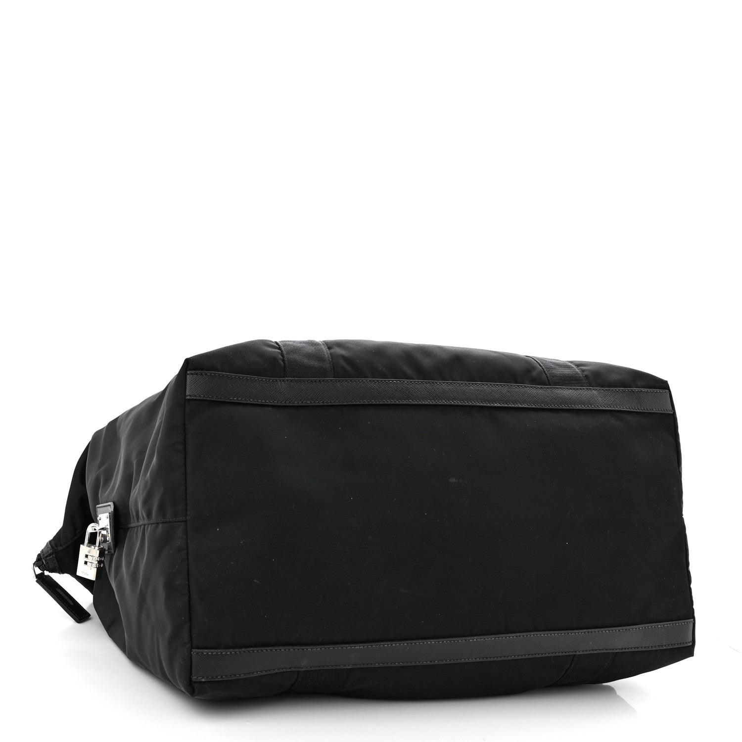 Prada Tessuto Nylon Saffiano Carry On Travel Bag Black 3 of 12