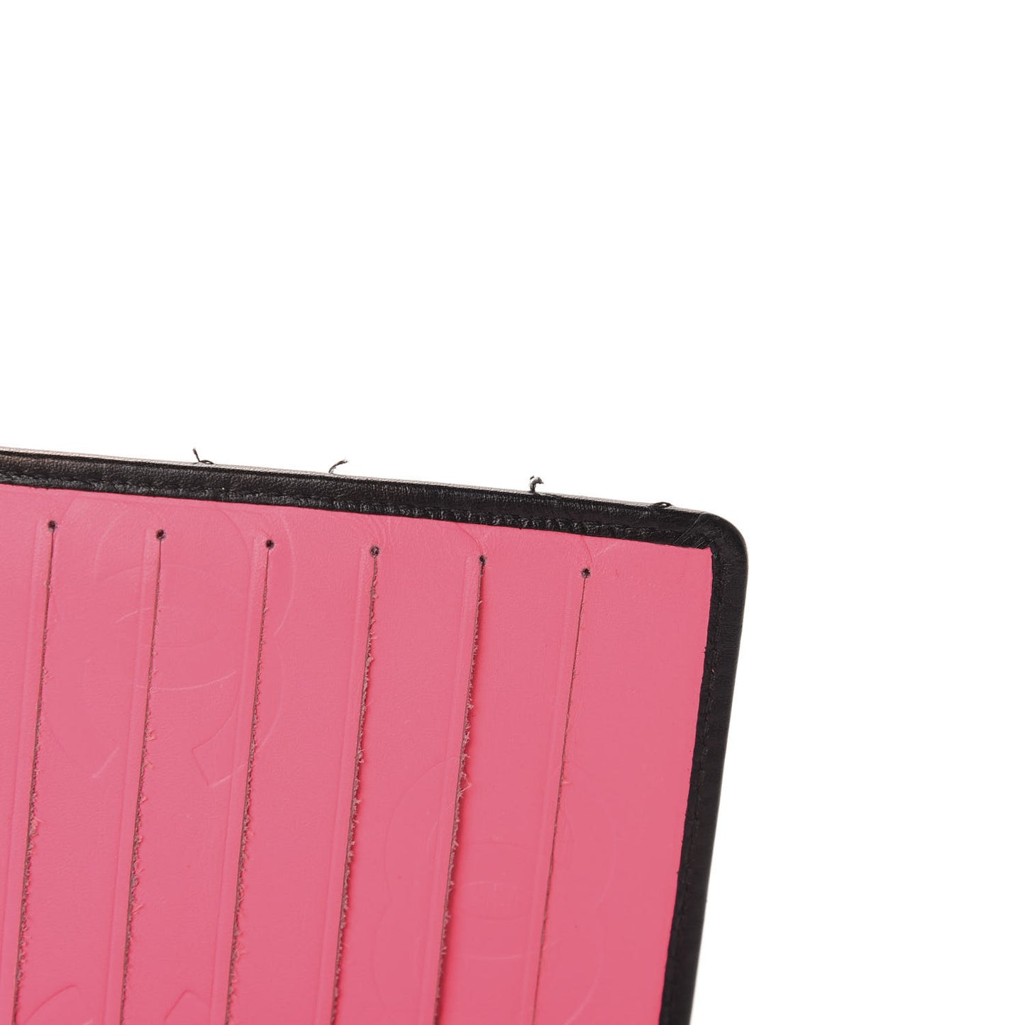 Calfskin Quilted Cambon Yen Wallet Black