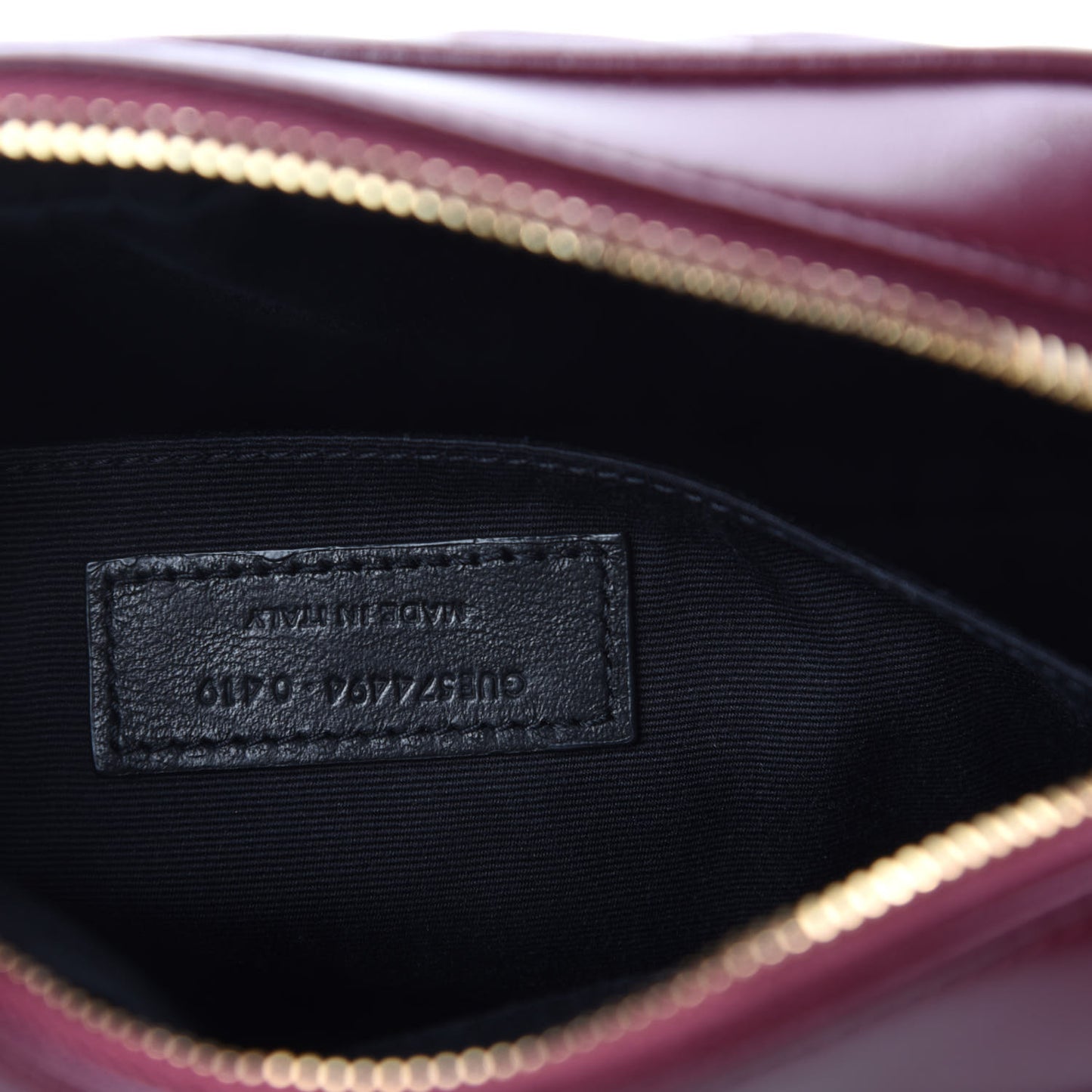 Calfskin Matelasse Monogram Lou Camera Bag Dark Legion Red
