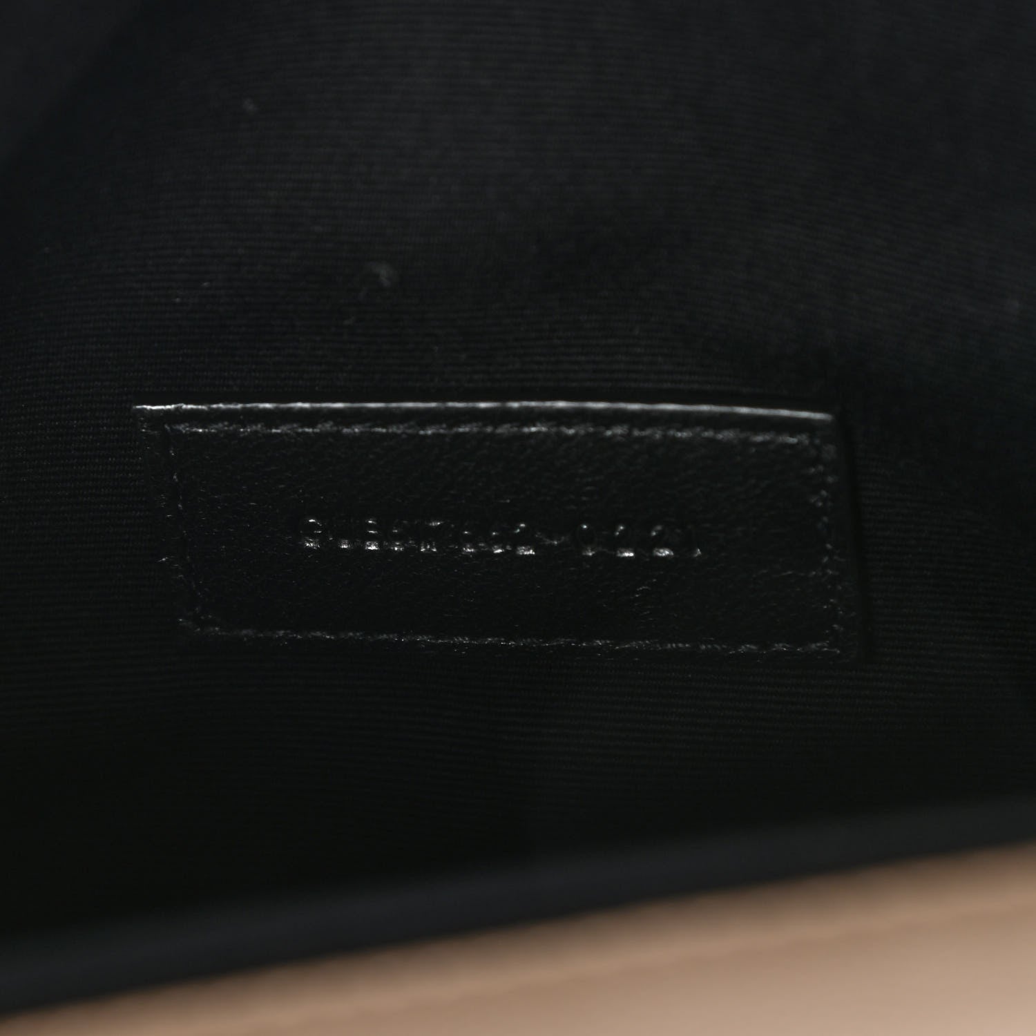 Saint Laurent Grain De Poudre Matelasse Chevron Monogram Envelope Clutch Dark Beige 7 of 8